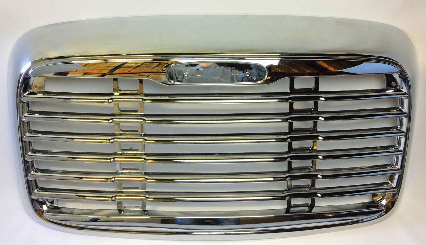 Fits Freightliner Columbia Chrome Grille Grill 2000 - 2008 Front w/ Bug Screen