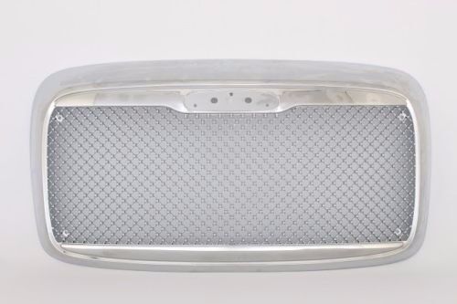 Fits 00-12 Freightliner Columbia Front Grill W/BUG SCREEN Chrome Mesh Style NEW