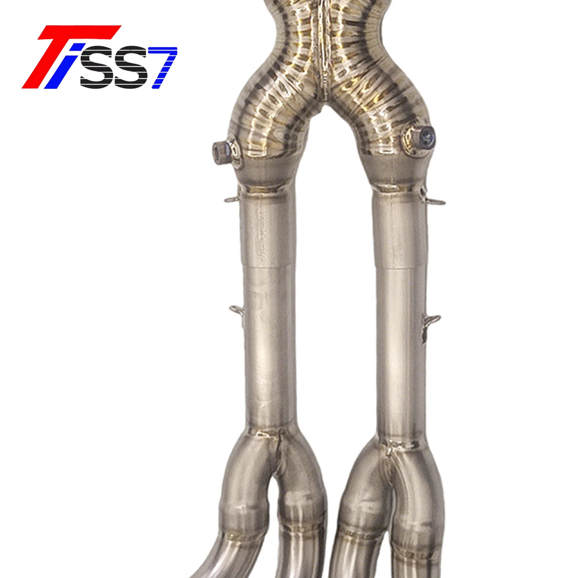 Tiss7 Titanium Exhaust Pipe Front Section for 2022+ Suzuki Hayabusa (GSX1300R)