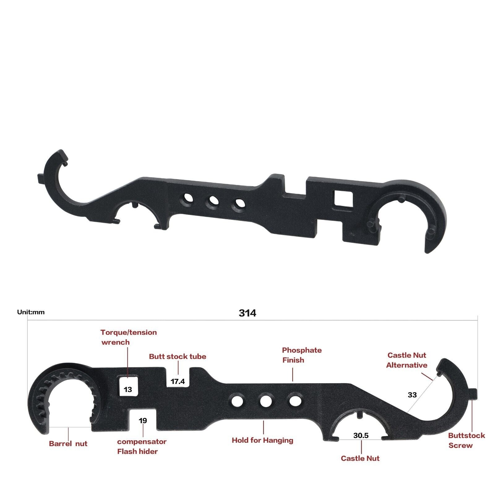 AR Wrench 8-in-1 Multi function Steel Auto Repair Kit