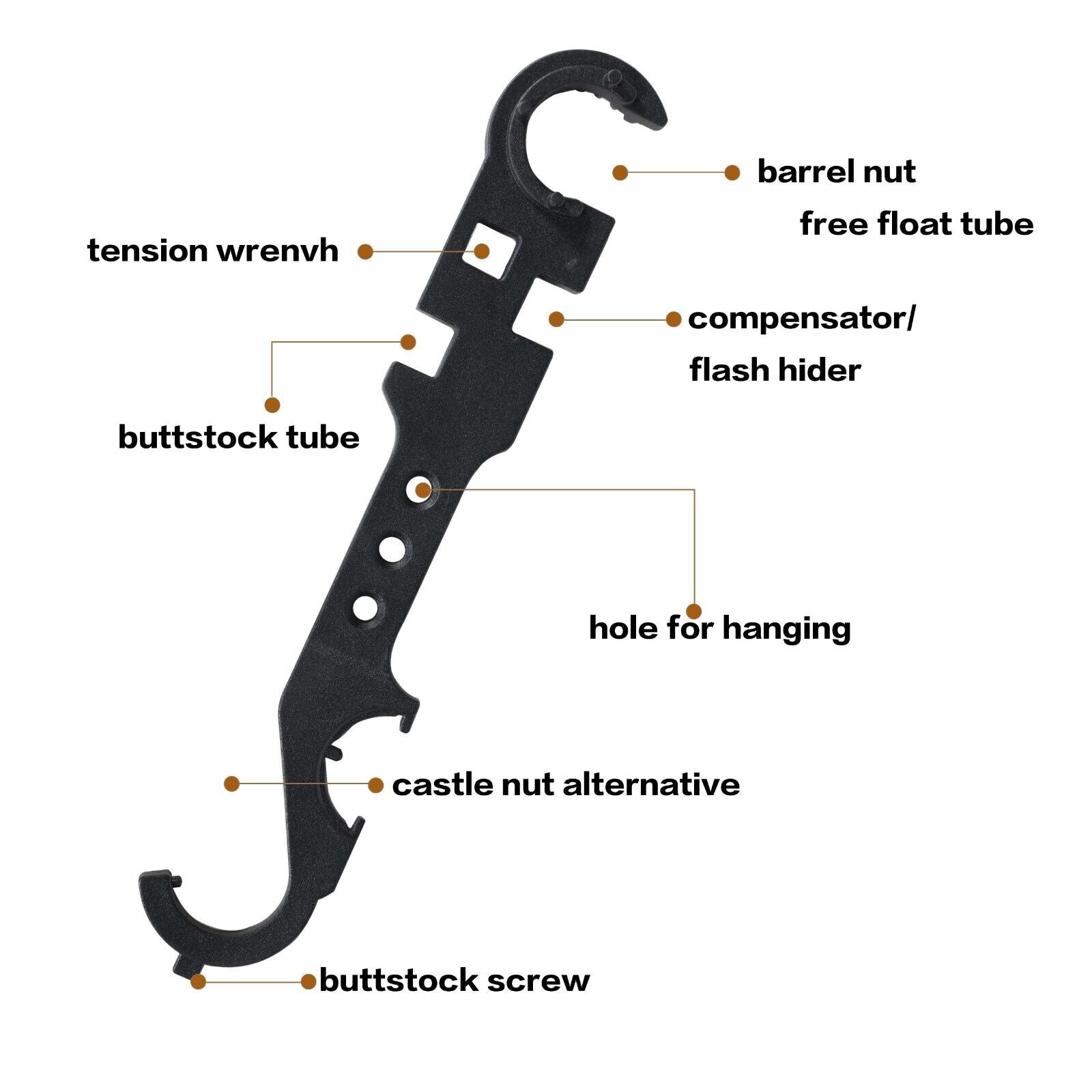 AR Wrench 8-in-1 Multi function Steel Auto Repair Kit