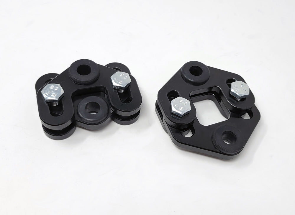Adjustable Exhaust Hangers Black Pair