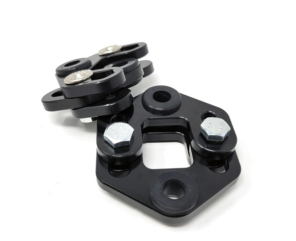 Adjustable Exhaust Hangers Black Pair