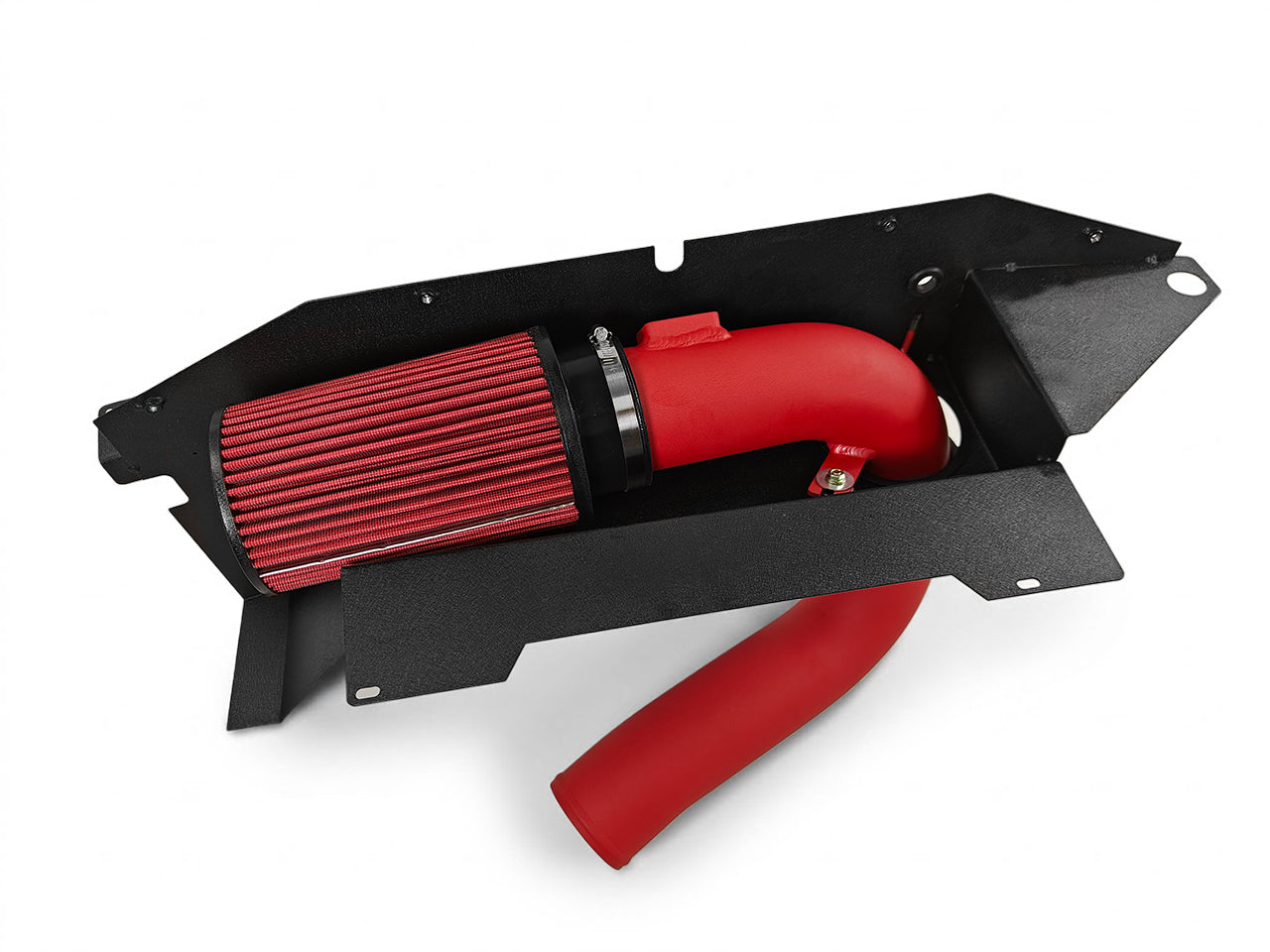 2013-2018 BMW 320i xDrive F3x 2.0T N20 Cold Air Intake Wrinkle Red