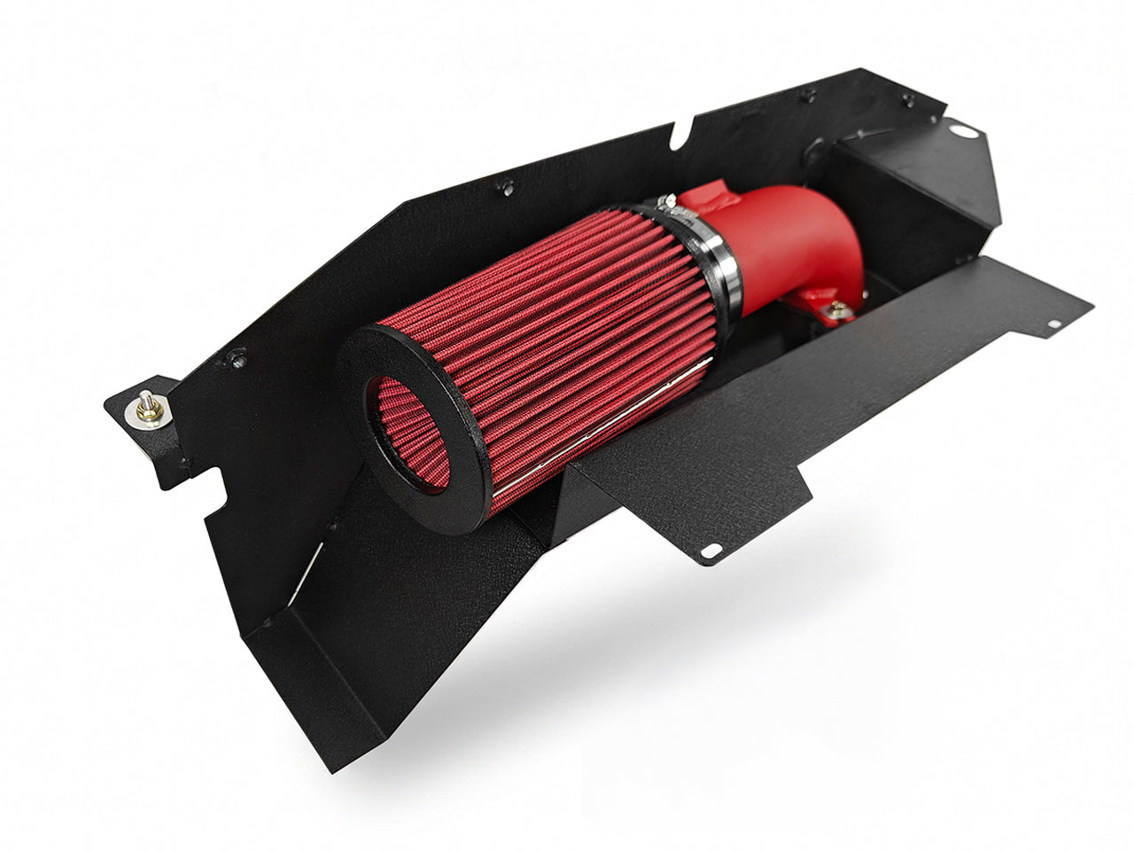 2012-2016 BMW 328i xDrive F3x 2.0T N20 Cold Air Intake Wrinkle Red
