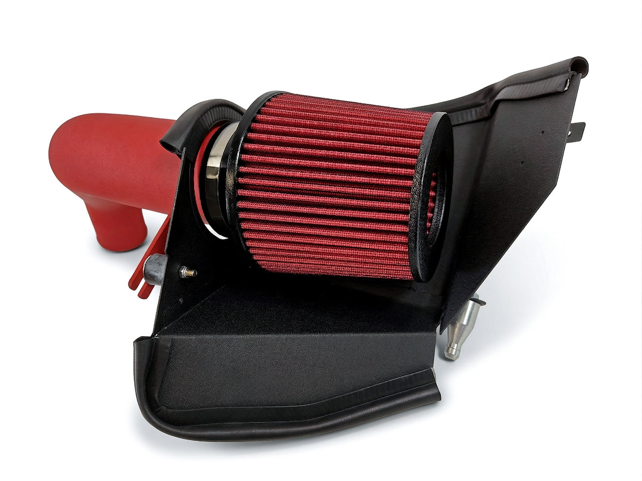 2012-2015 BMW 335i F30 F31 F34 N55 3.0L I6 Turbo Cold Air Intake - Wrinkle Red