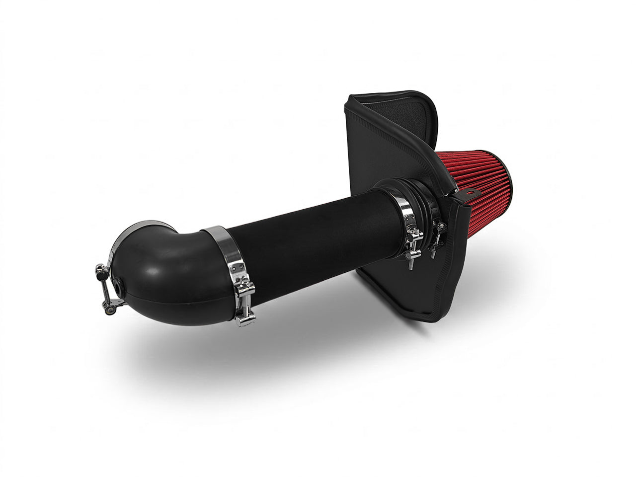 2008-2010 Dodge Challenger 5.7L 6.1L Hemi V8 Air Intake Kit Wrinkle Black