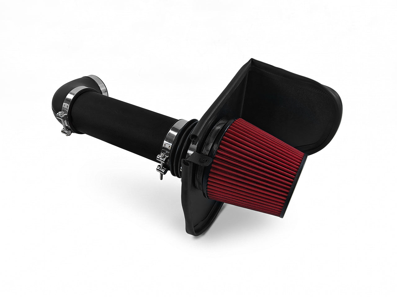 2008-2010 Dodge Challenger 5.7L 6.1L Hemi V8 Air Intake Kit Wrinkle Black