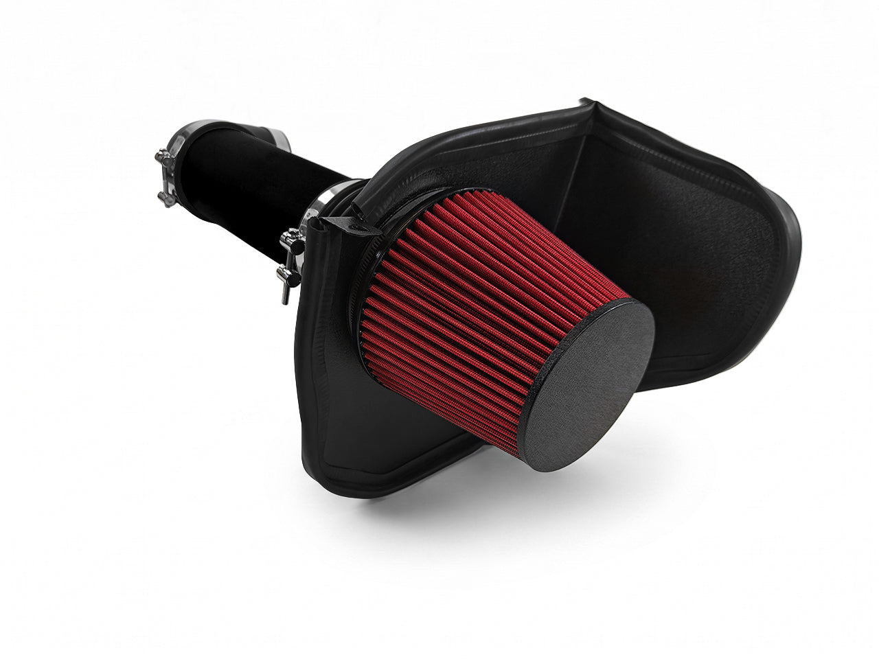 2008-2010 Dodge Challenger 5.7L 6.1L Hemi V8 Air Intake Kit Wrinkle Black