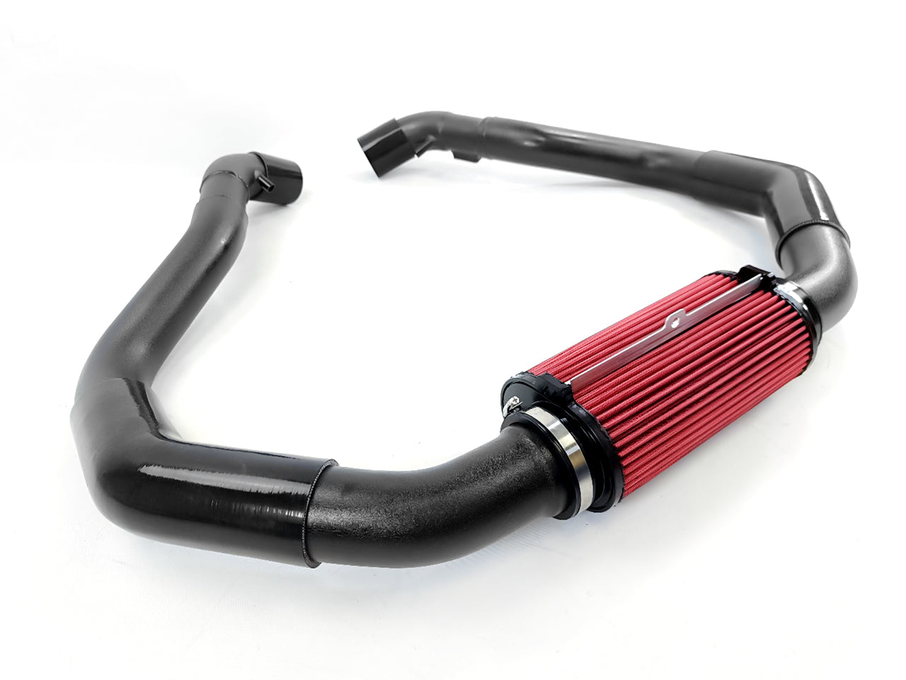 2009-2020 Nissan 370z Z34 VQ37VHR Long Tube Cold Air Intake - Wrinkle Black