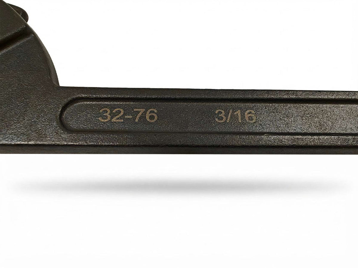 3/16" Pin Diameter Adjustable Spanner Wrench 1-1/4" to 3" Hook C Spanner Tool