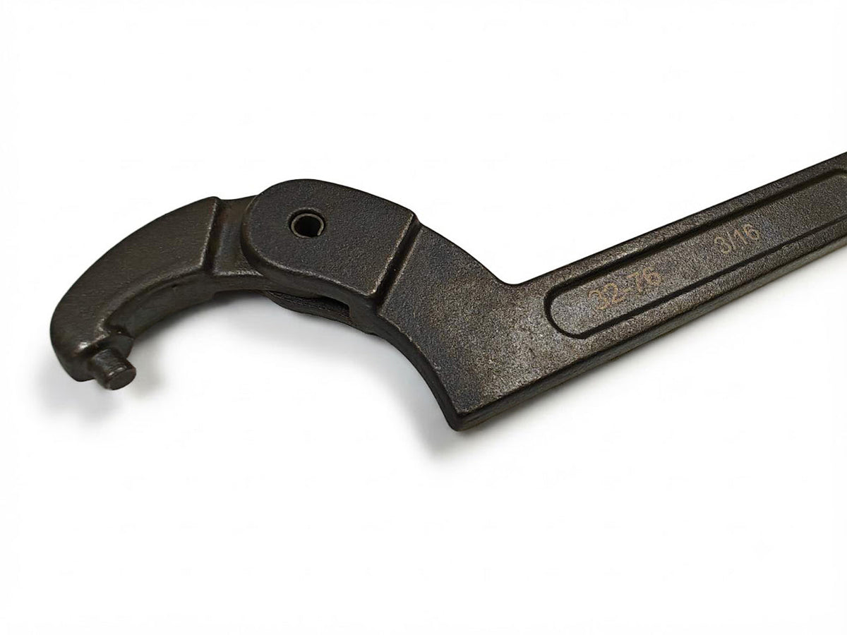 3/16" Pin Diameter Adjustable Spanner Wrench 1-1/4" to 3" Hook C Spanner Tool