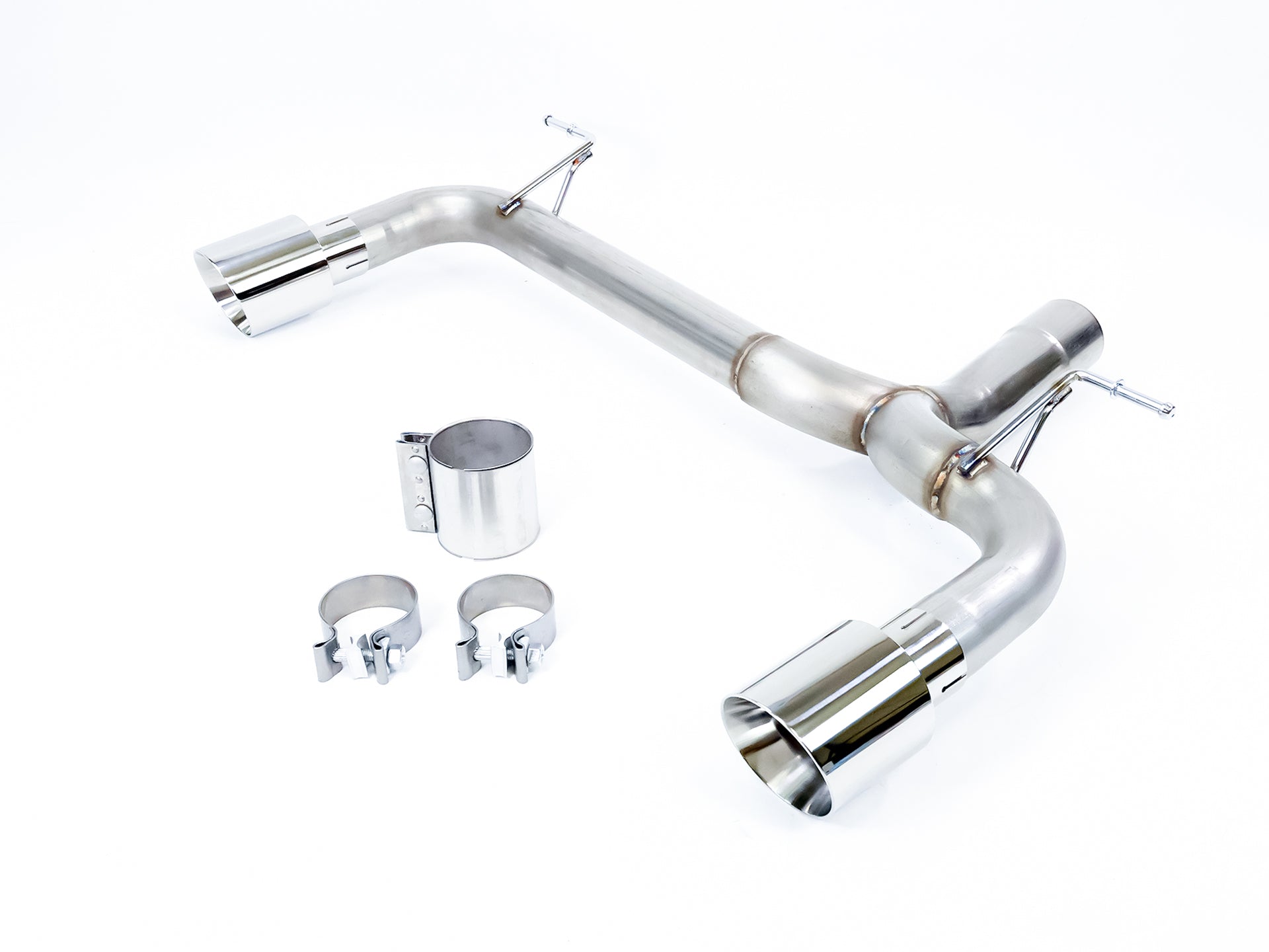 2014-2016 BMW 435i (F32) Mufflerless Axle Back Exhaust Polished Tips