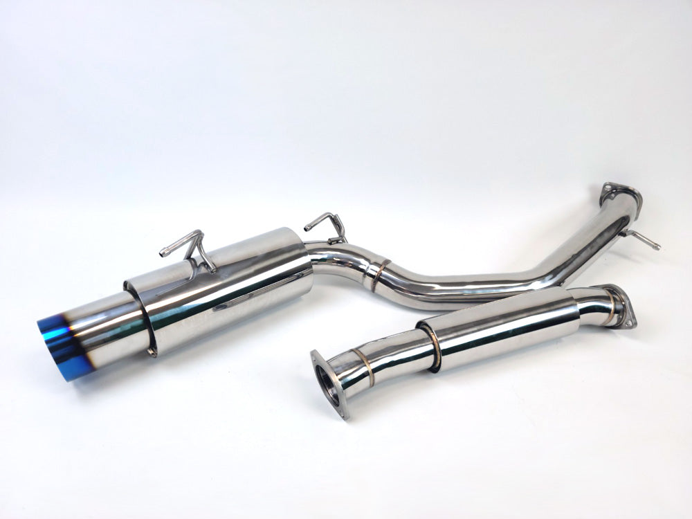 09-21 Nissan 370Z Z34 Burnt Tip Single Exit Muffler 4.5" Catback Exhaust System