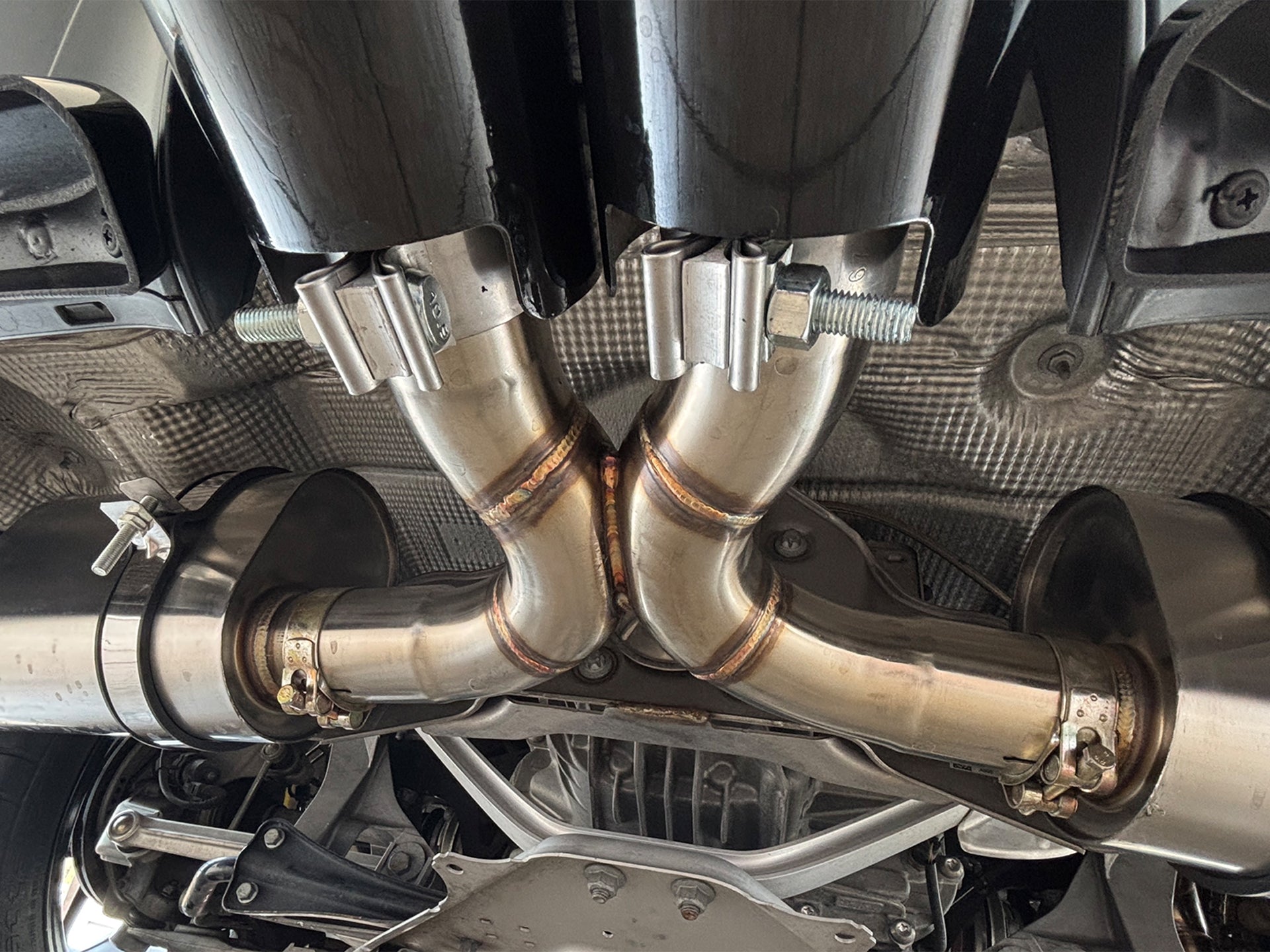 17-22 Porsche 718 Boxster Cayman Base S GTS 2.0T 2.5T Exhaust X-pipe 4" Tips