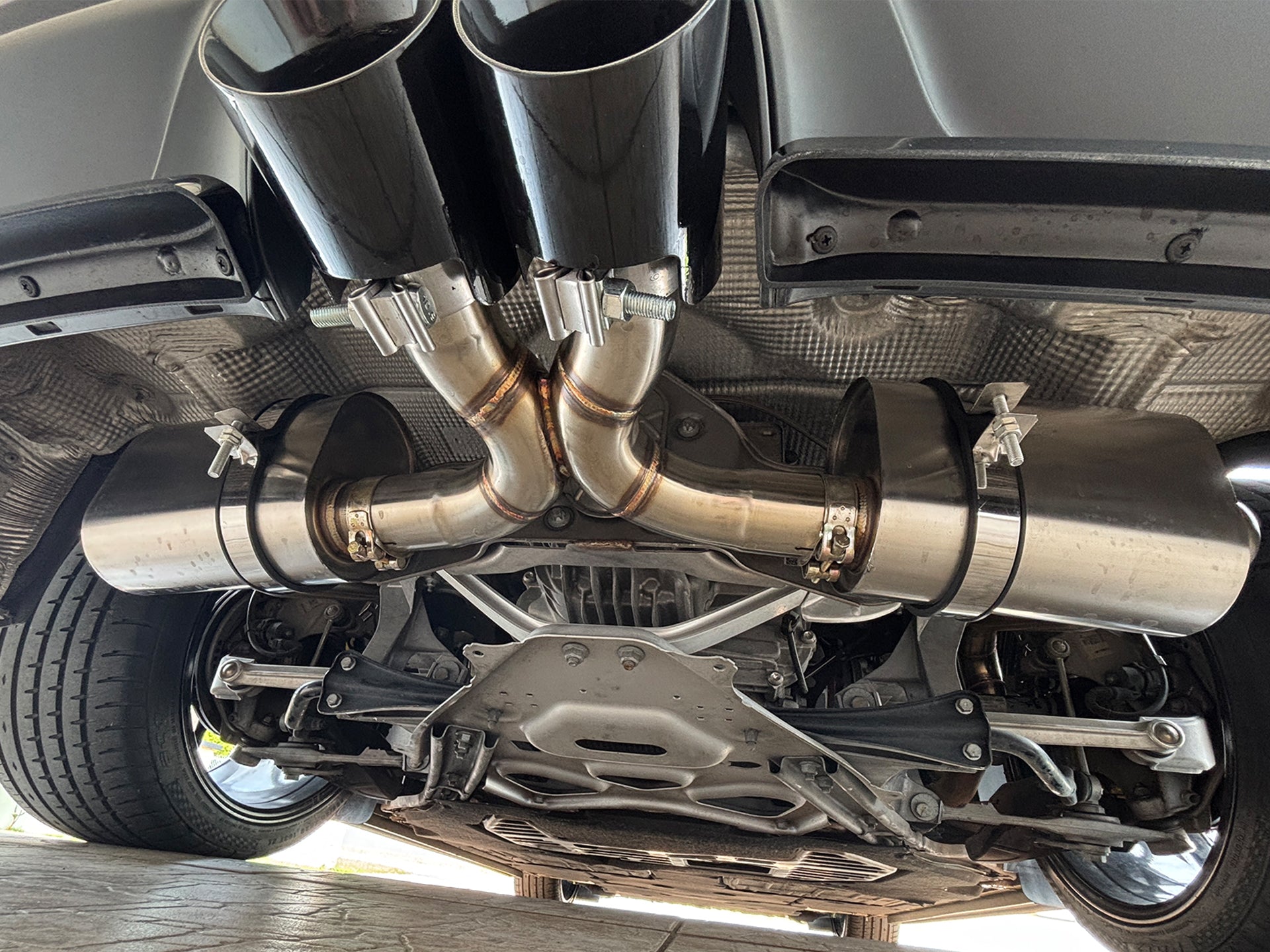17-22 Porsche 718 Boxster Cayman Base S GTS 2.0T 2.5T Exhaust X-pipe 4" Tips