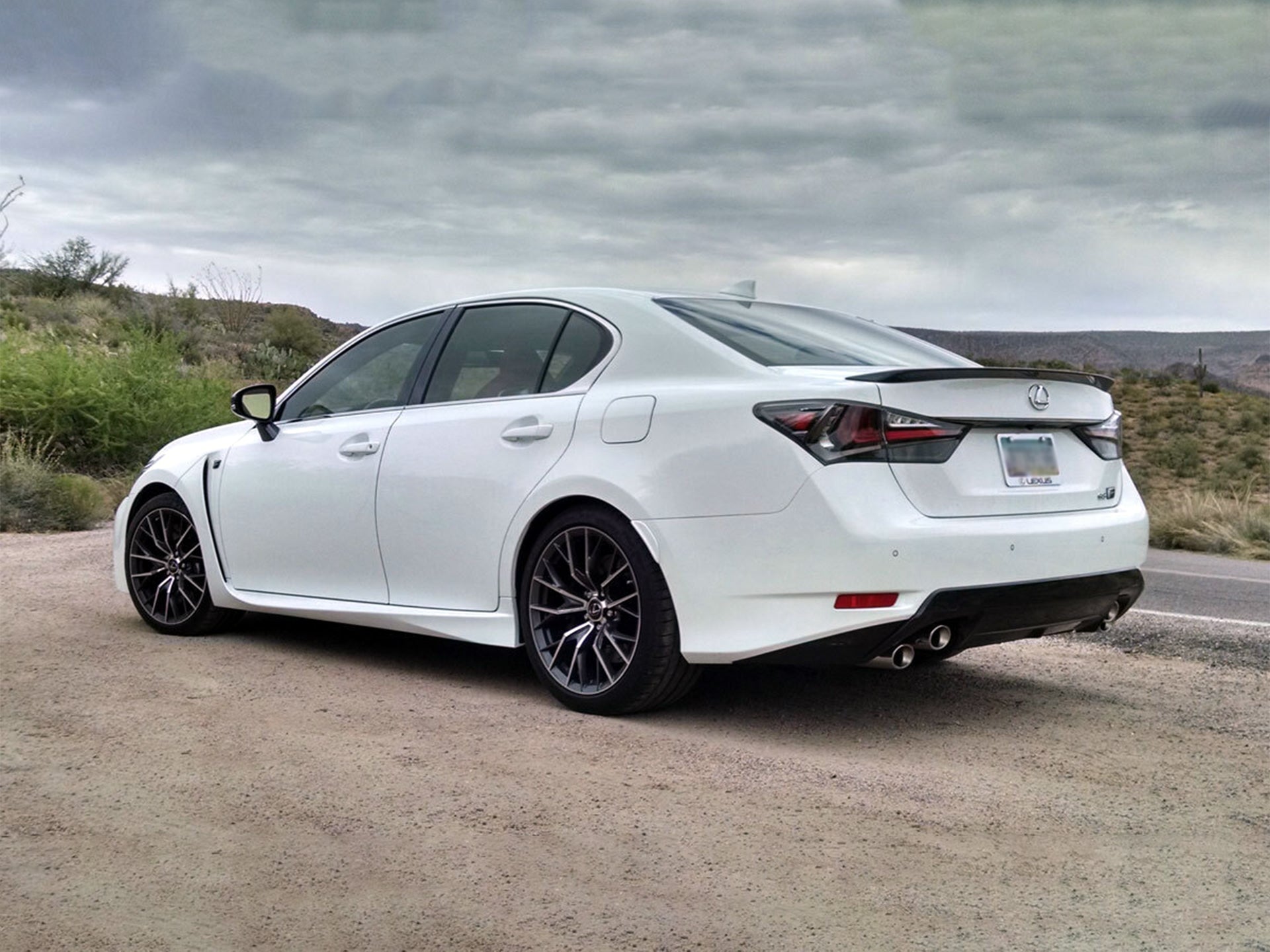 2013-2020 GS-F GS350 GS450H Carbon Fiber Rear Trunk Spoiler Lip