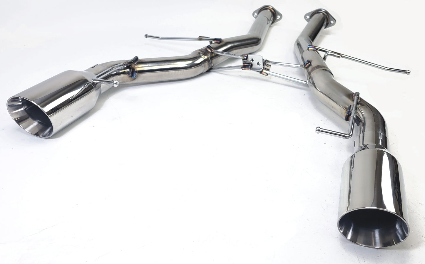 07-10 BMW 335i E90 E92 Twin Turbo N54 Mufflerless Exhaust Axle Back Section ONLY