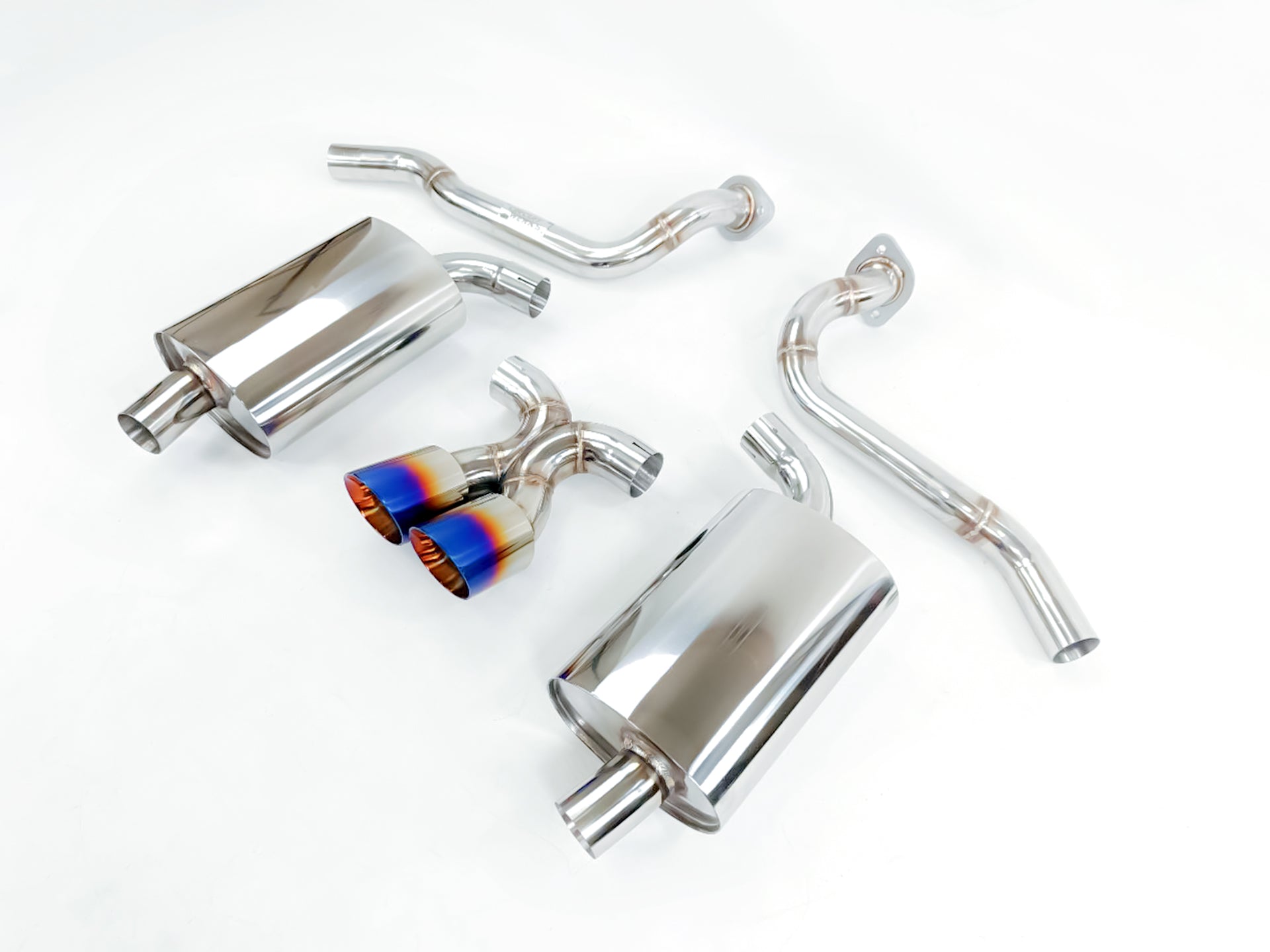 13-16 Porsche Cayman Boxster 981 Base S Burnt Tip Catback Exhaust System