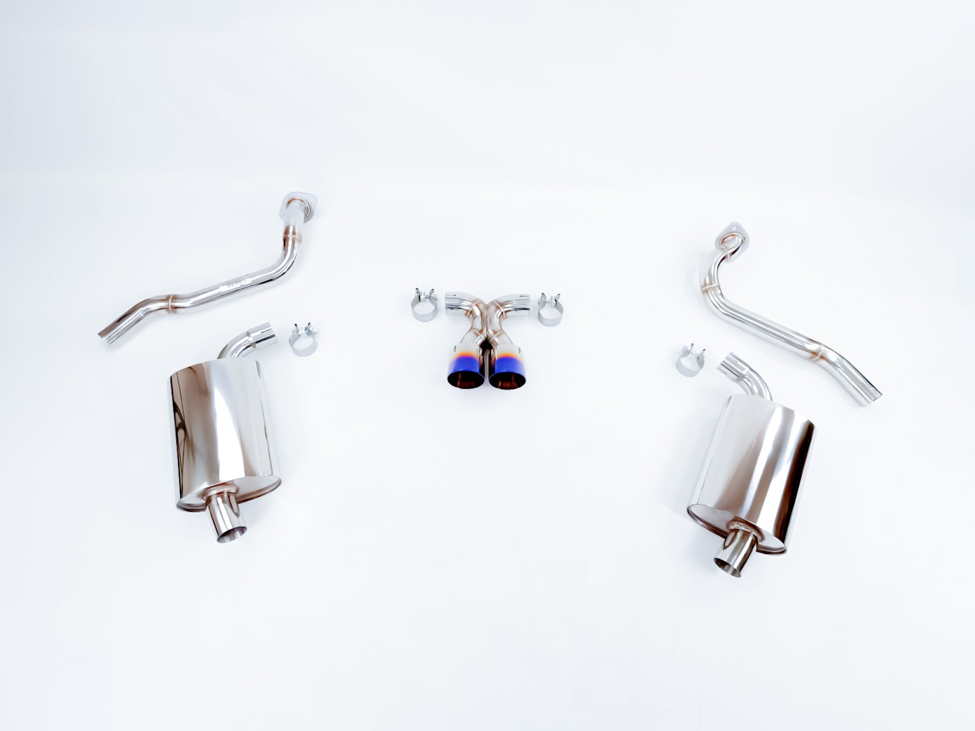 13-16 Porsche Cayman Boxster 981 Base S Burnt Tip Catback Exhaust System