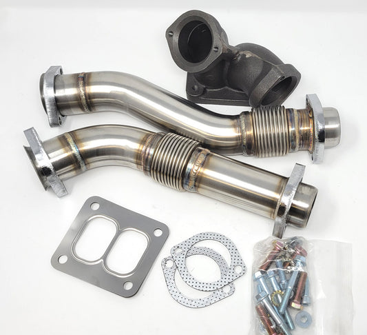 FORD F350 94-97 Stainless Up Pipe kit Bellows POWERSTROKE OBS Diesel 7.3L Turbo