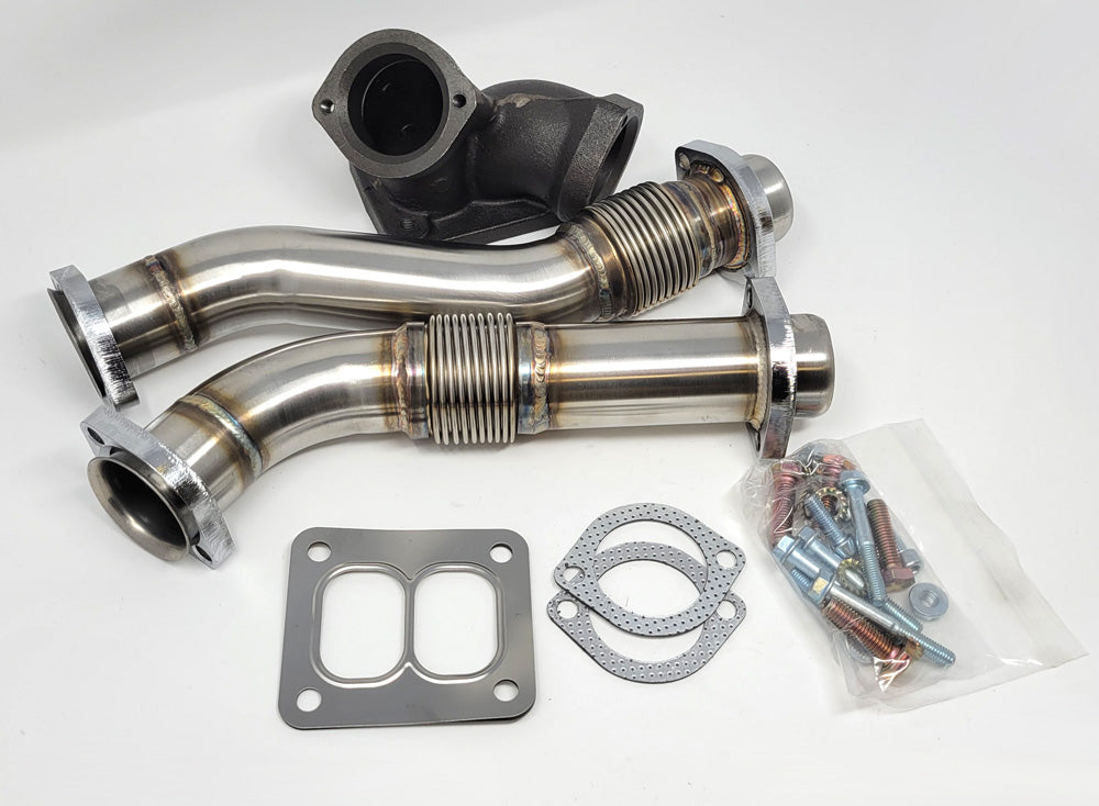 FORD F350 94-97 Stainless Up Pipe kit Bellows POWERSTROKE OBS Diesel 7.3L Turbo