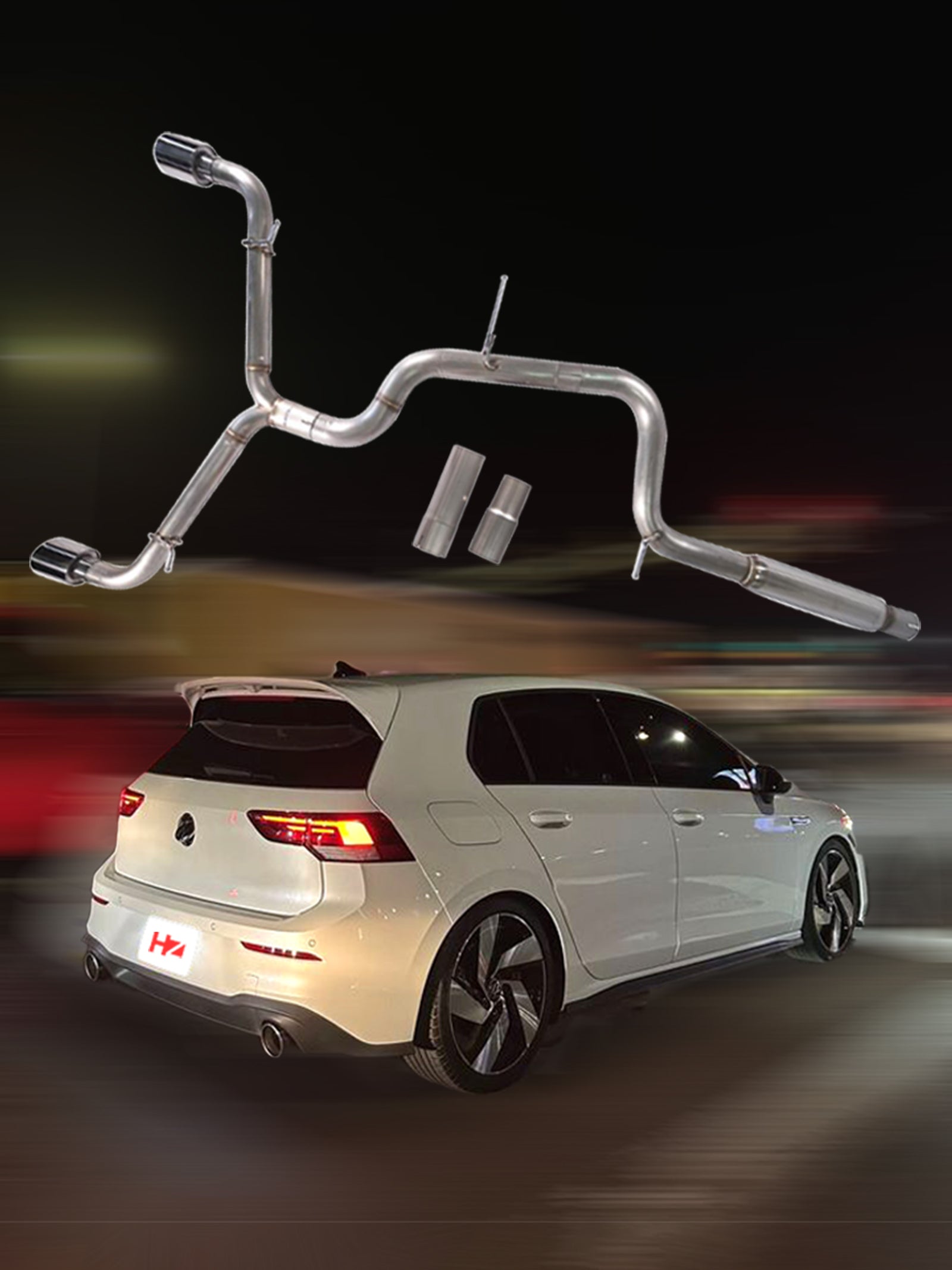 2022-2027 Volkswagen Golf GTI 2.0T MK8 Performance Catback Exhaust