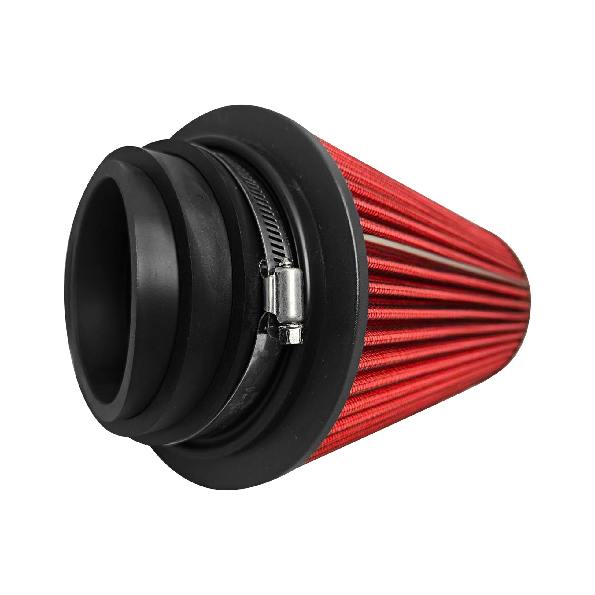 Universal 3.0" 3.5" 4.0" Inlet Performance Dry Air Filter 9.85" H x 6.00" W - Black Cap