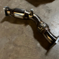 USED SINGLE 2003-2006 Nissan 350z Resonated Catless Test Pipes VQ35DE