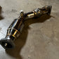 USED SINGLE 2003-2006 Nissan 350z Resonated Catless Test Pipes VQ35DE