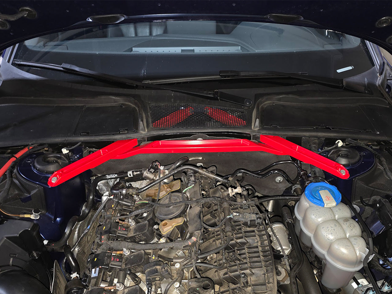 17-21 Audi B9 A4/A5/S4/S5/RS5 Billet Aluminum Front Strut Brace Red