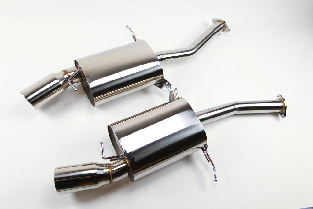 07-10 BMW 335iX AWD E90 E92 N54 Twin Turbo Catback Exhaust Sedan Coupe Thick Wall Tip