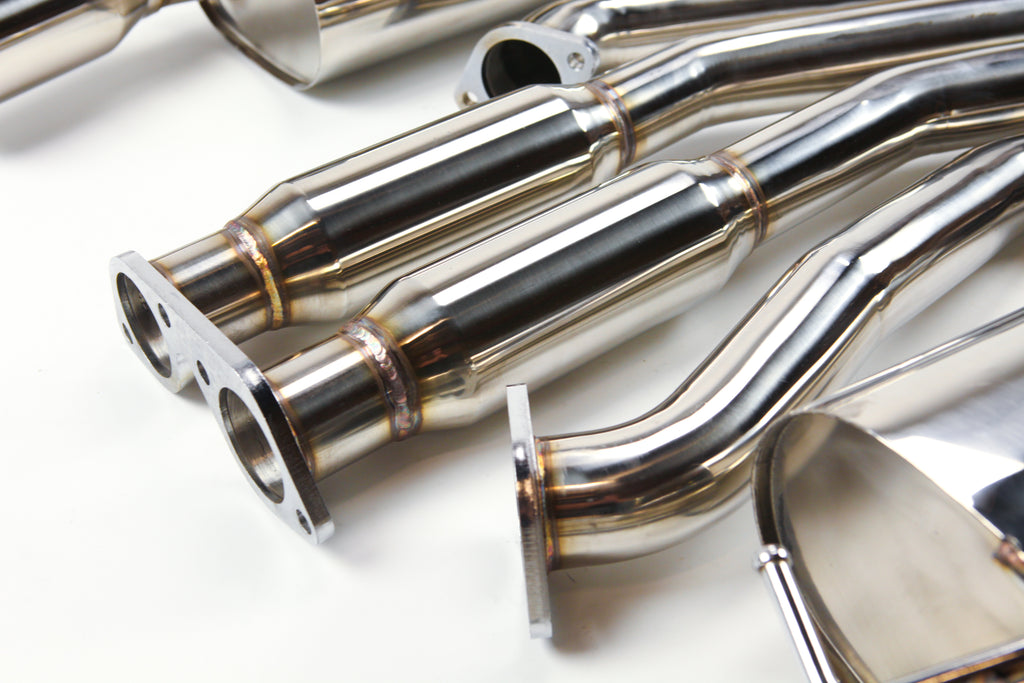07-10 BMW 335iX AWD E90 E92 N54 Twin Turbo Catback Exhaust Sedan Coupe Thick Wall Tip