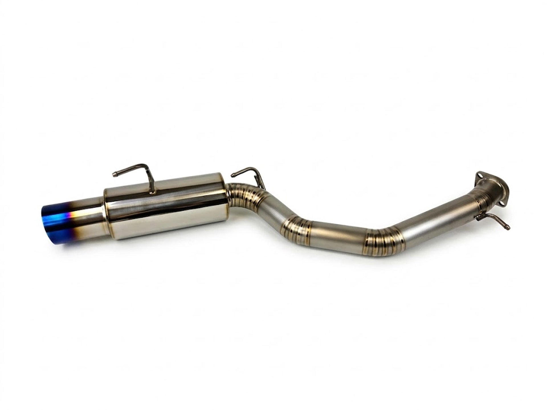 09-21 Nissan 370Z Z34 Full Titanium Burnt Tip Single Exit Muffler 4.5" Y-Back Exhaust System
