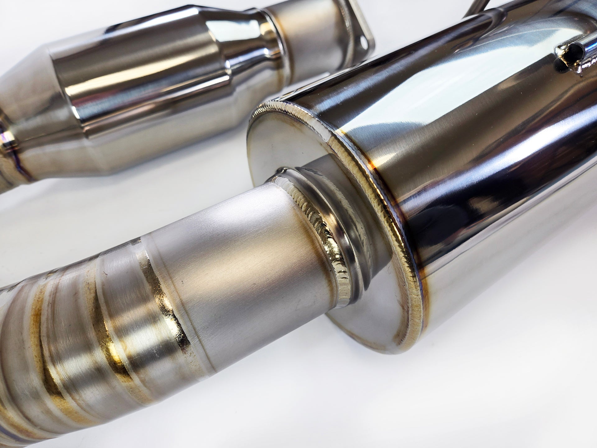 03-09 Nissan 350Z Z33 Titanium Burnt Tip Single Muffler 4" Exit Y-Pipe Back Exhaust System