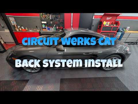 17-22 Porsche 718 Boxster Cayman Base S GTS 2.0T 2.5T Exhaust X-pipe 4" Tips