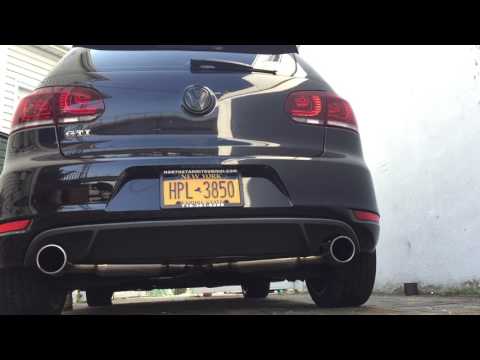 10-14 Volkswagen Golf GTi MK6 MKVI 2.0T VW Polished Catback Exhaust