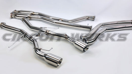 07-13 BMW 335i E90 E92 Twin Turbo N54 Full Mufflerless Catback Exhaust