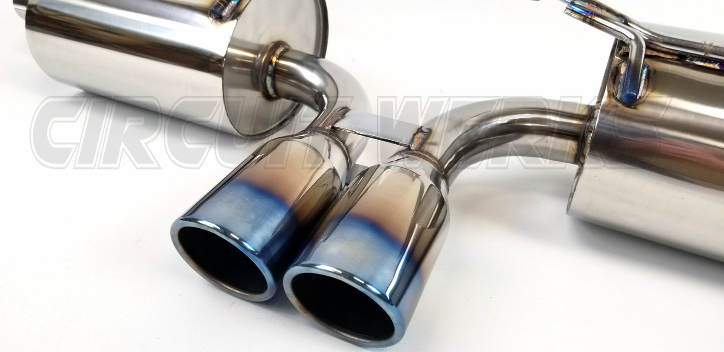 97-04 Porsche Boxster 986 Catback Exhaust System Base & S Burnt Tips