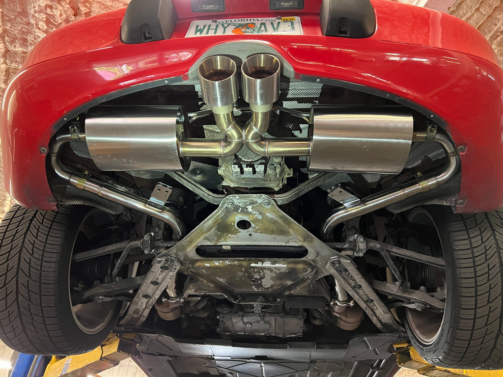 Vehicle shown is with our separately sold test pipe and C-Pipes.