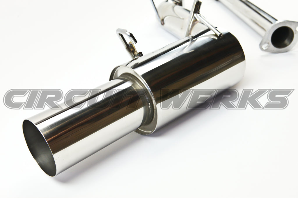 89-93 Mazda Miata B6ZE MX5 1.6 Polished Catback Exhaust System