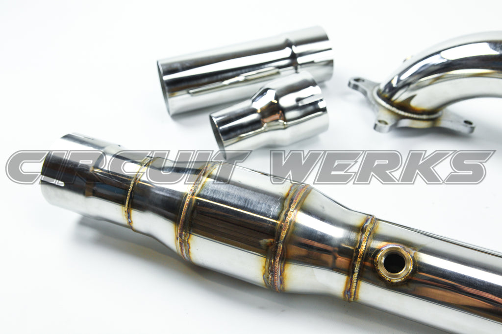 06-14 Volkswagen Golf MK6 MKVI GTi CBFA 2.0T Catless Exhaust Resonated Turbo Downpipe VI