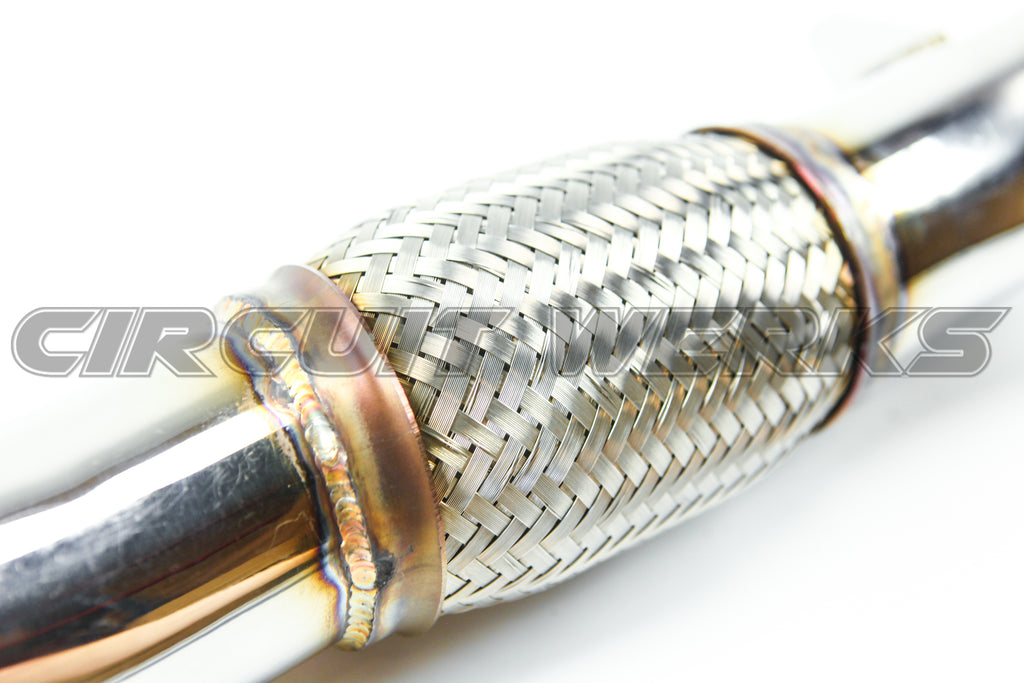 06-14 Volkswagen Golf MK6 MKVI GTi CBFA 2.0T Catless Exhaust Resonated Turbo Downpipe VI