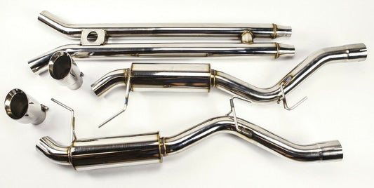 Ford Mustang GT 15-17 3" Catback H Pipe Exhaust Dual Mufflers 4" Tips V8 5.0L