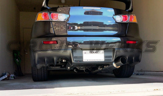 07-15 Mitsubishi Lancer EVO X 3" Evolution Single Outlet Muffler Catback Exhaust