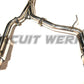 02-09 Nissan 350Z Z33 Fairlady Y-Pipe Back Exhaust w/ Silencer Burnt Tips Catback