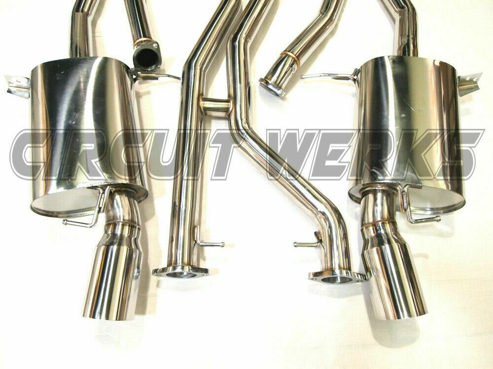 07-10 BMW 335i E90 E92 Twin Turbo N54 Coupe Sedan Polished Full Catback Exhaust