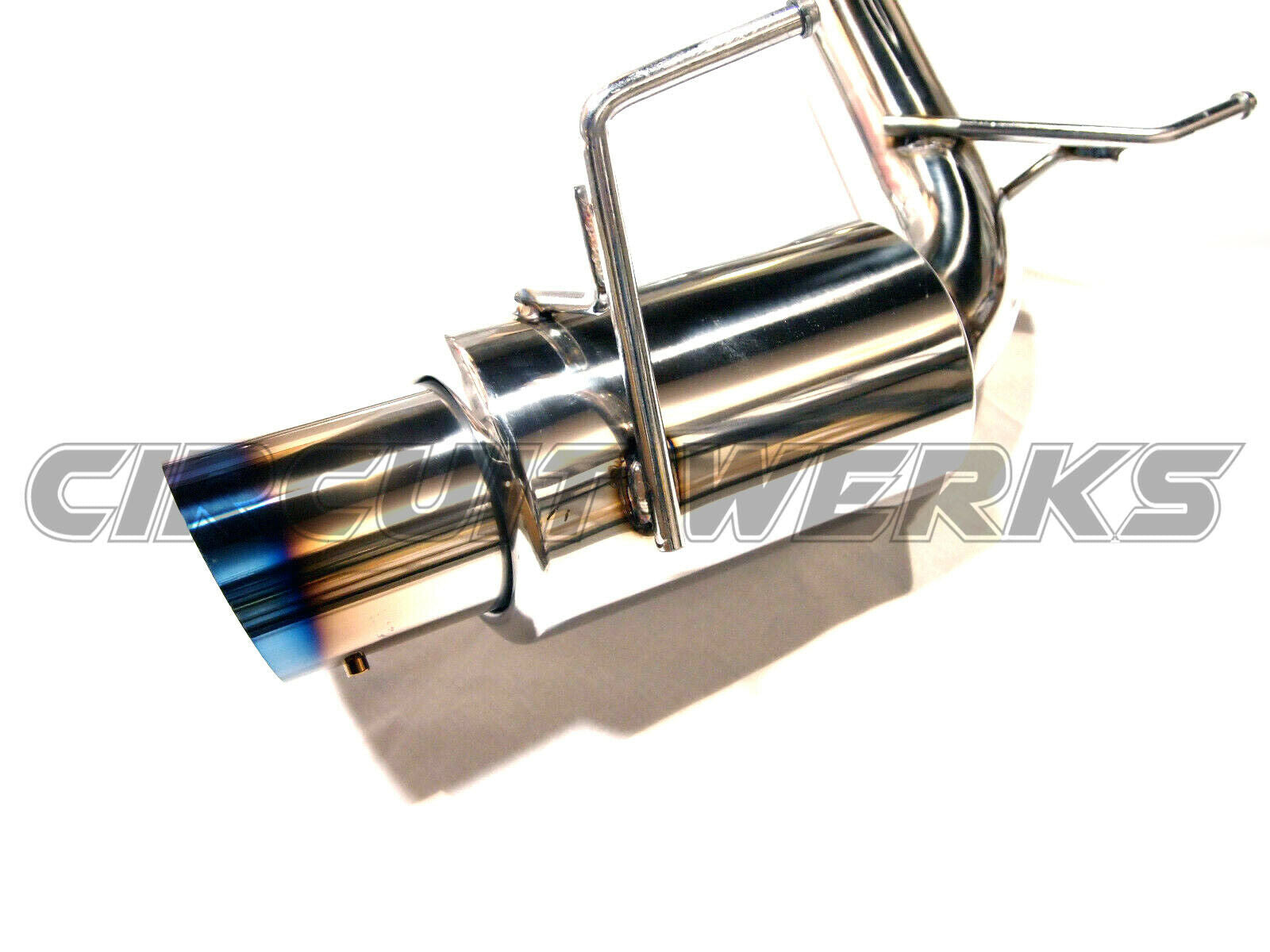 02-09 Nissan 350Z Z33 Fairlady Y-Pipe Back Exhaust w/ Silencer Burnt Tips Catback