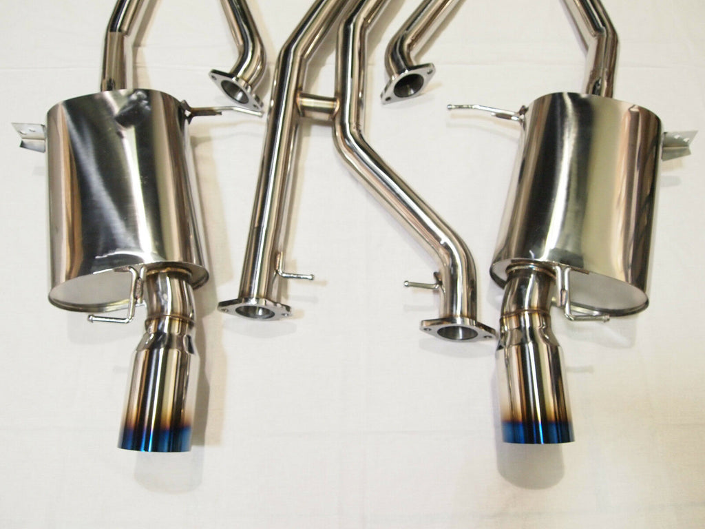 07-10 BMW 335i E90 E92 Twin Turbo N54 Full Catback Exhaust w/ BURNT TIPS
