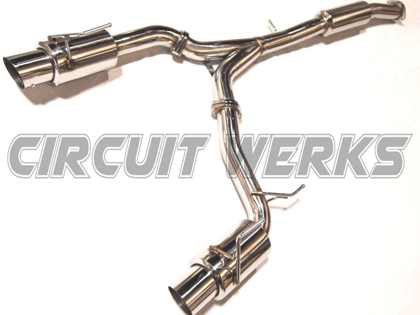 02-09 Nissan 350Z Z33 Fairlady Y back Catback Exhaust w/ Silencer and Polished Tips